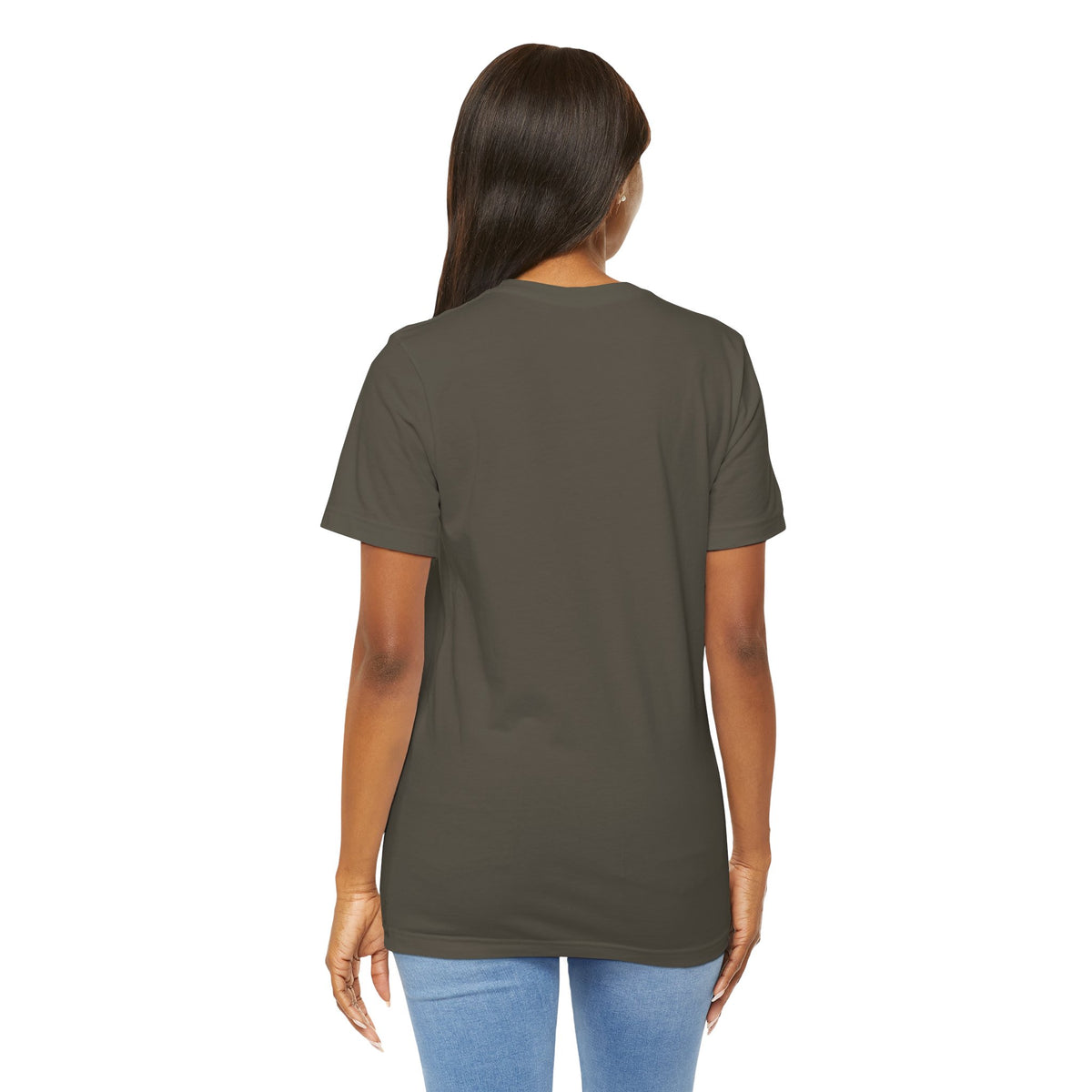 My God Made Me 100% Real Woman Jersey Short Sleeve Tee, American Flag Designs