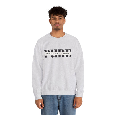 Pure Innocent Finds Unisex Heavy Blend™ Crewneck Sweatshirt, Black