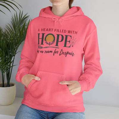 A Heart Filled With Hope Unisex Heavy Blend™ Hooded Sweatshirt