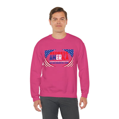 Redress America Unisex Heavy Blend™ Crewneck Sweatshirt, American Stars