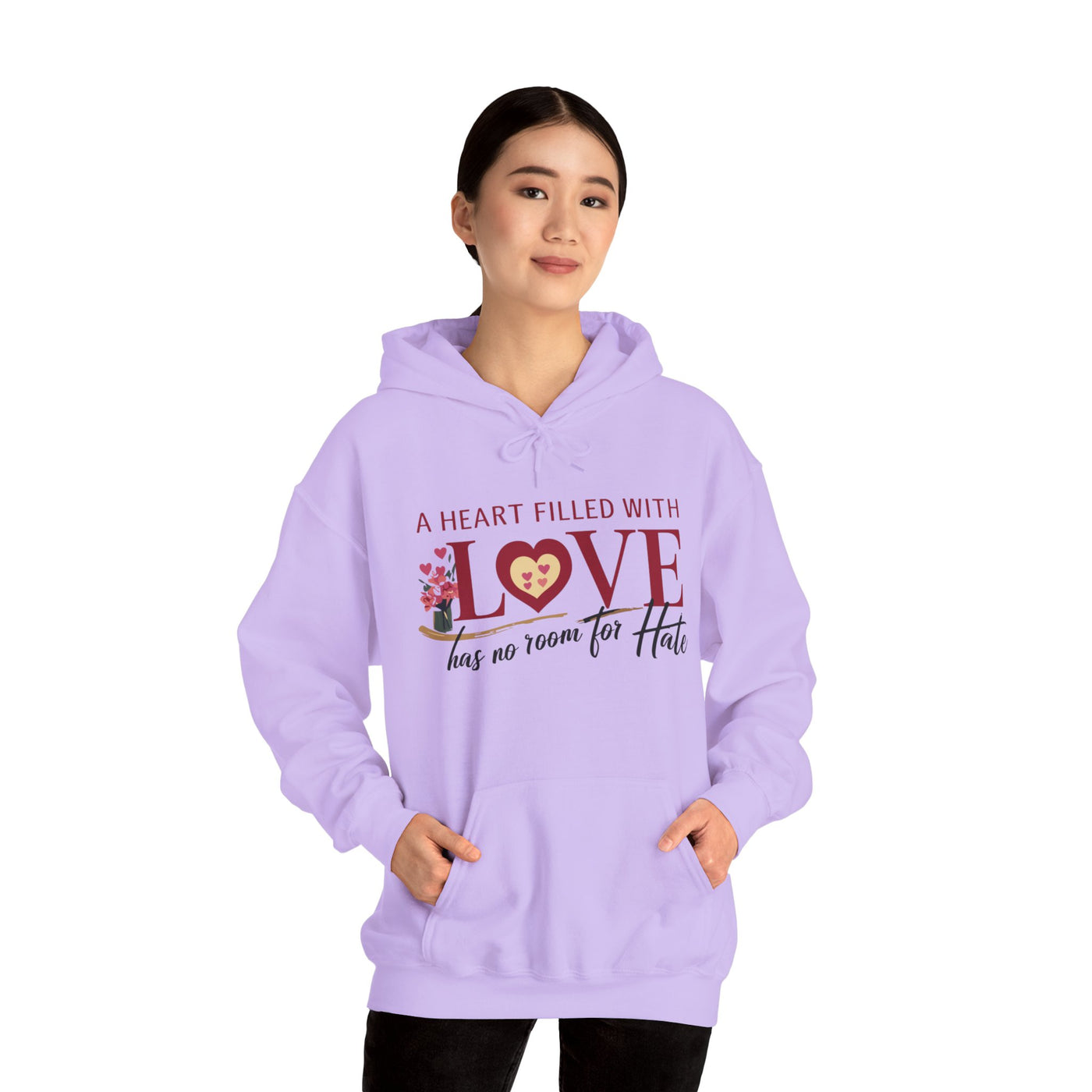 A Heart Filled With Love Unisex Heavy Blend™ Hooded Sweatshirt