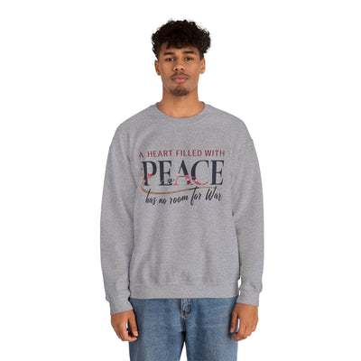A Heart Filled With Peace Unisex Heavy Blend™ Crewneck Sweatshirt