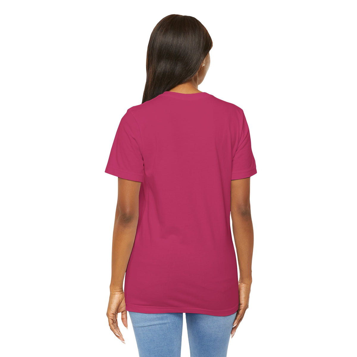 My God Made Me 100% Real Woman Jersey Short Sleeve Tee, American Flag Designs