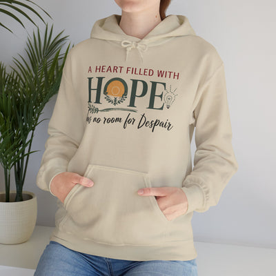A Heart Filled With Hope Unisex Heavy Blend™ Hooded Sweatshirt