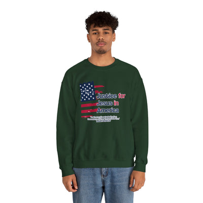 Justice For Jesus In America Unisex Heavy Blend™ Crewneck Sweatshirt