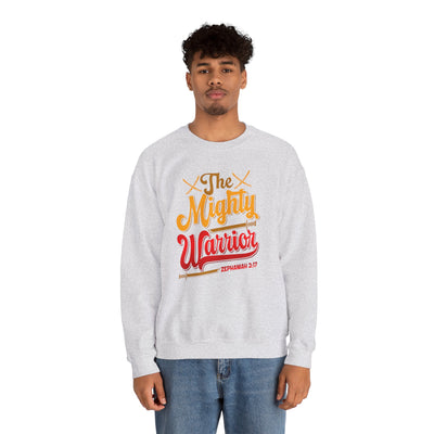 The Mighty Warrior Zephaniah 3:17 Unisex Heavy Blend™ Crewneck Sweatshirt