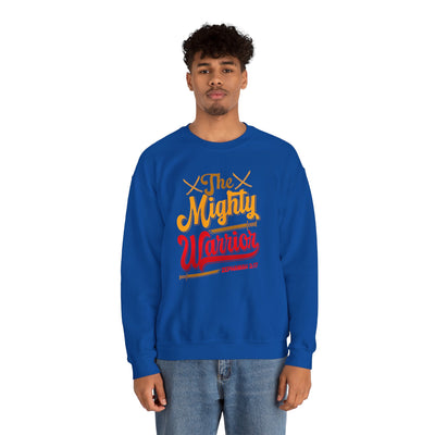 The Mighty Warrior Zephaniah 3:17 Unisex Heavy Blend™ Crewneck Sweatshirt