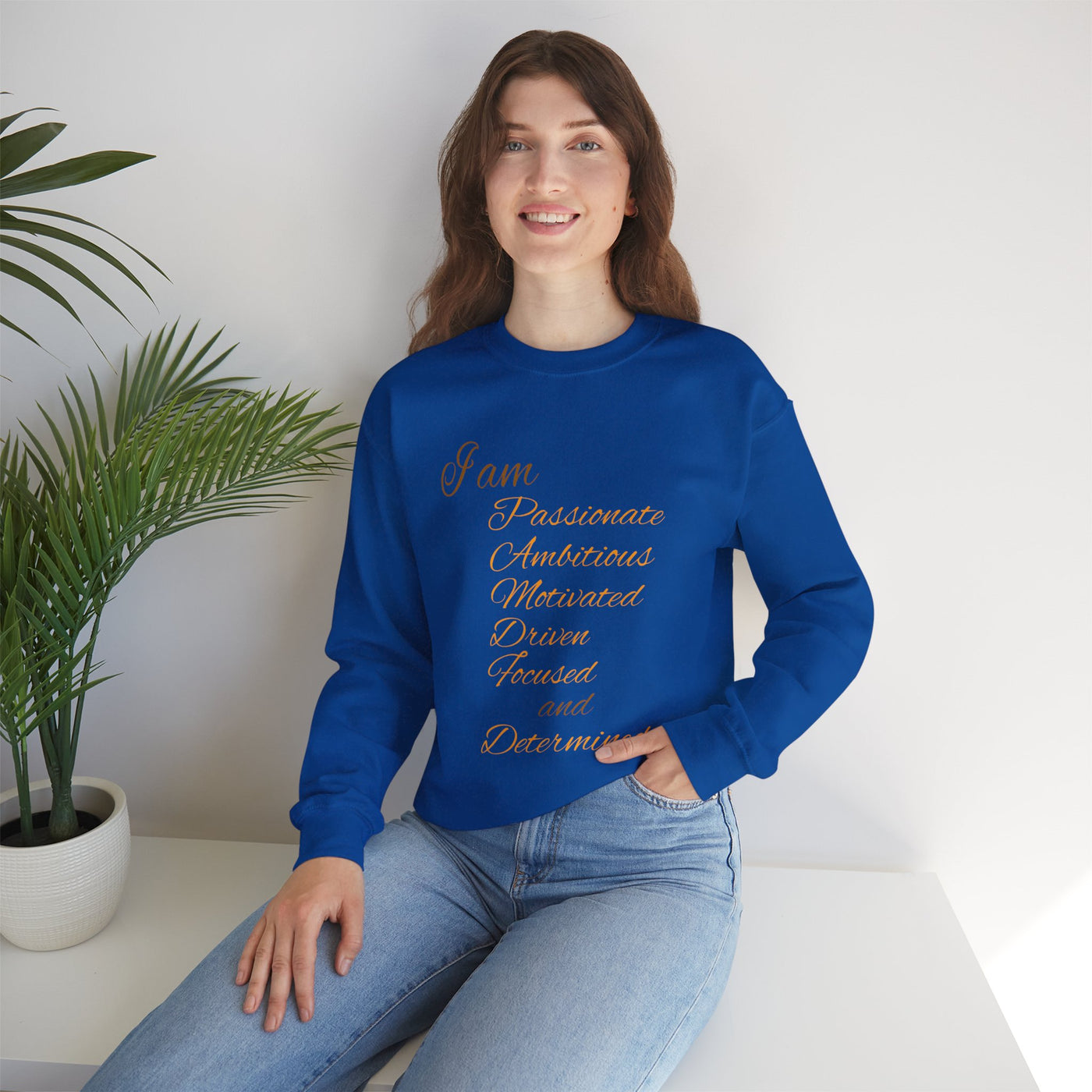 I Am Determined Unisex Heavy Blend™ Crewneck Sweatshirt