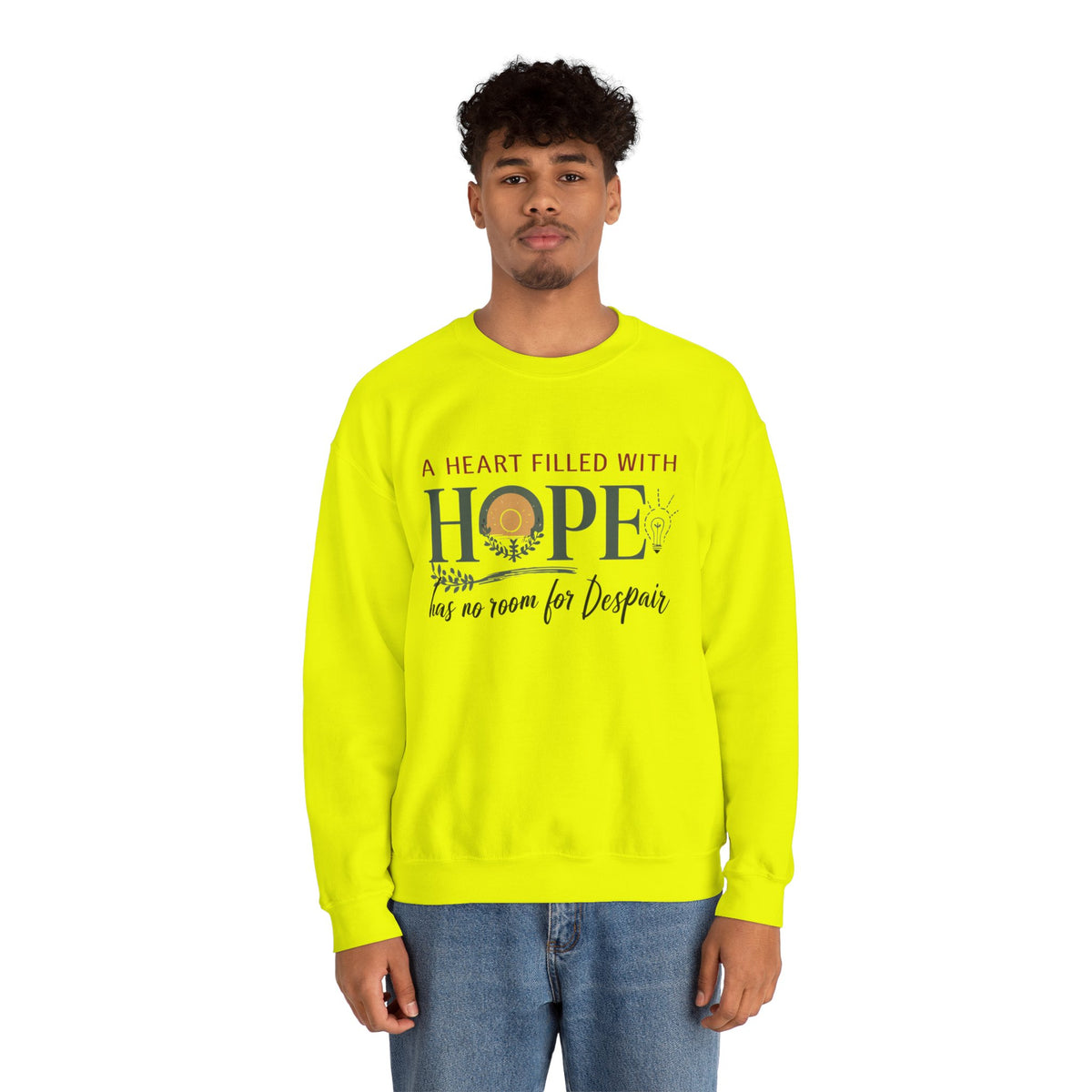 A Heart Filled With Hope Unisex Heavy Blend™ Crewneck Sweatshirt