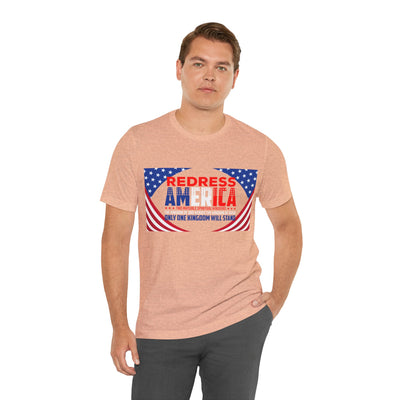 Redress America Unisex Jersey Short Sleeve Tee, American Flags