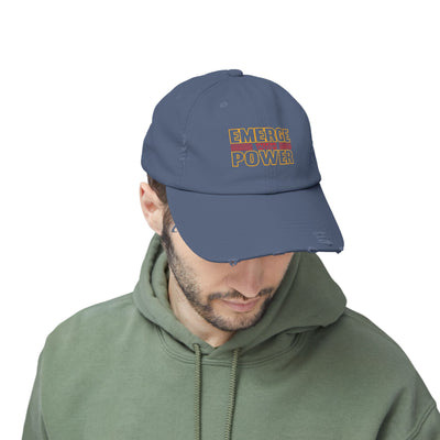 Emerge With Power Unisex Distressed Cap