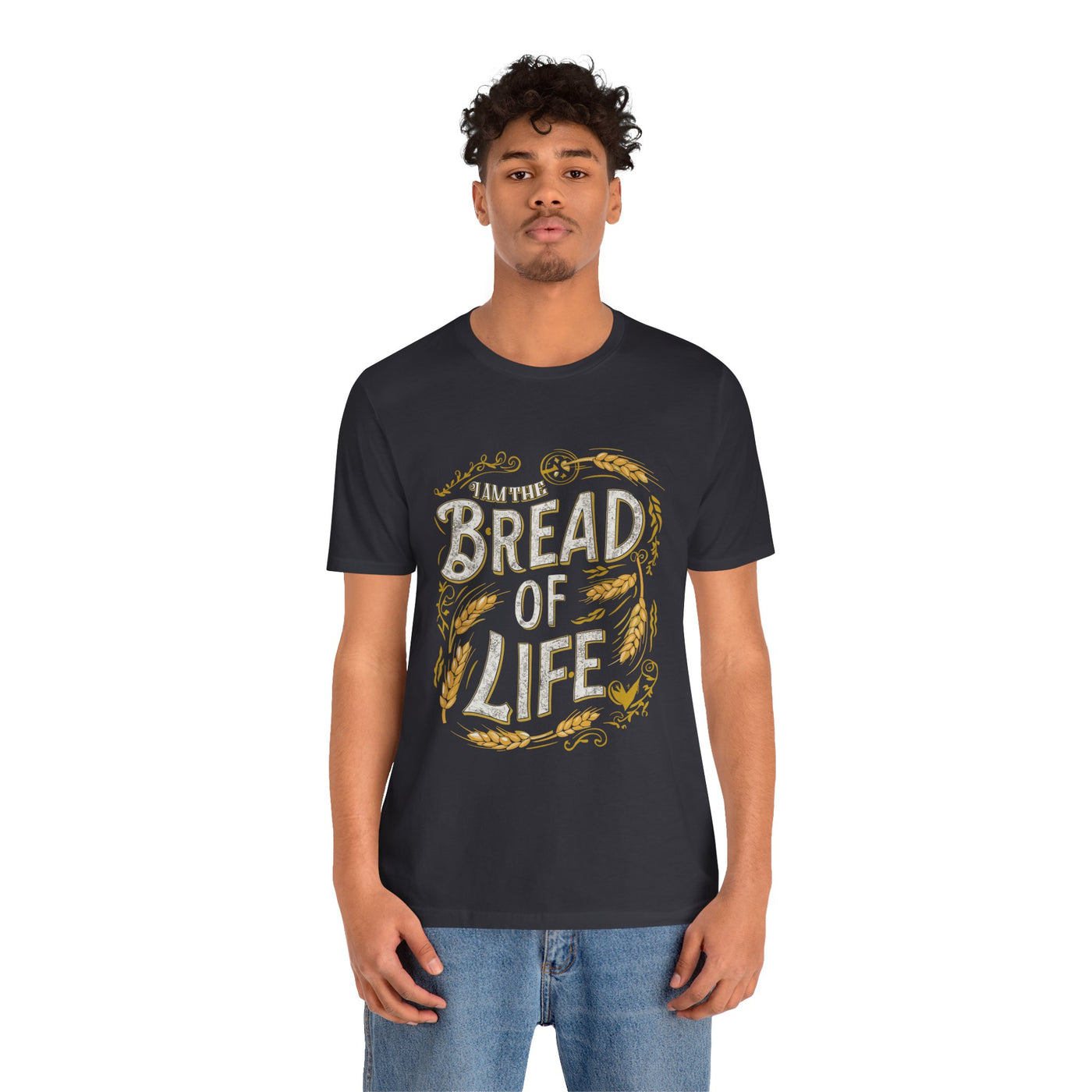 Bread of Life Unisex Jersey Short Sleeve Tee, Aesthetic Design