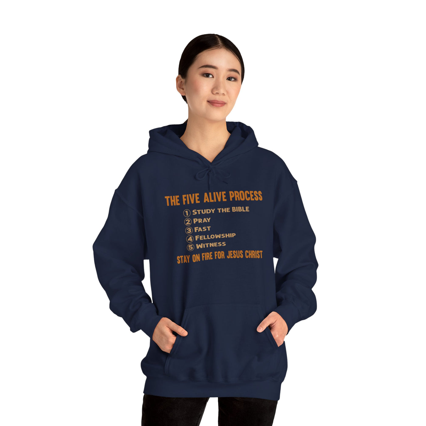 The Five Alive Process Text Based Unisex Heavy Blend™ Hooded Sweatshirt Unisex