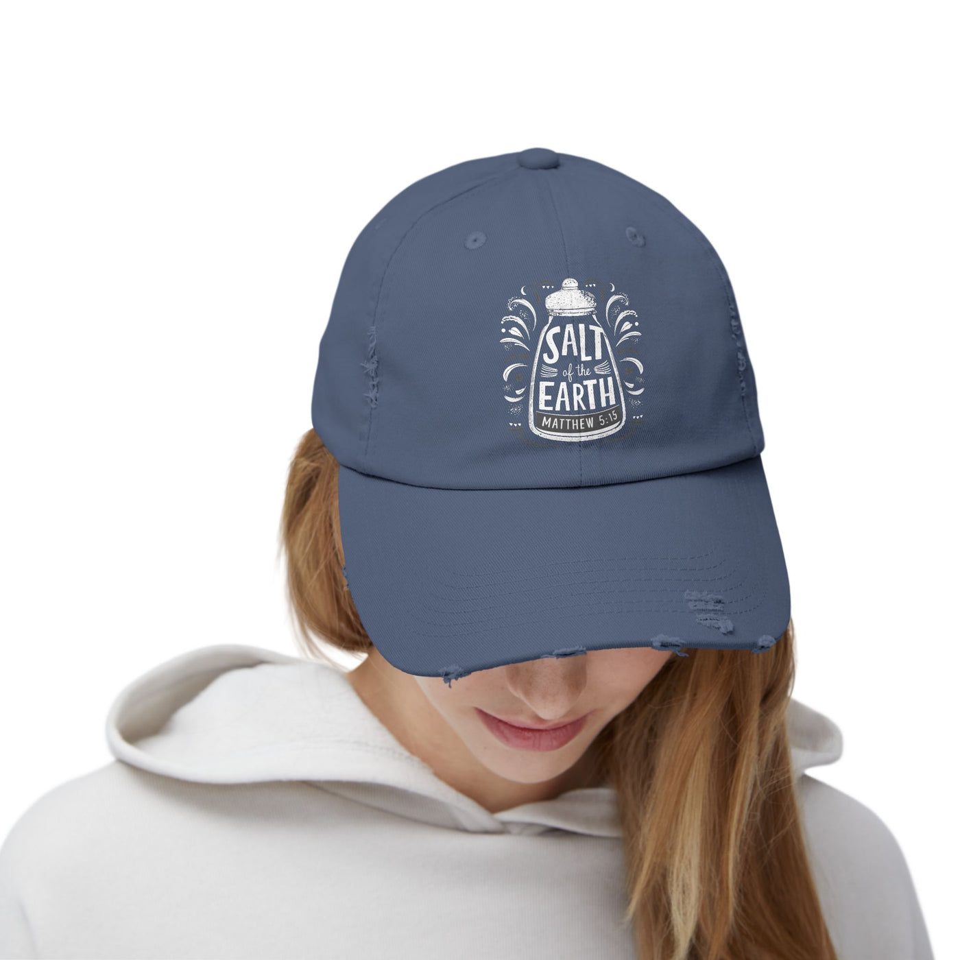 Salt Of The Earth Matthew 5:13 Unisex Distressed Cap