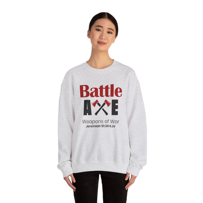 Battle Axe Weapons Of War Unisex Heavy Blend™ Crewneck Sweatshirt