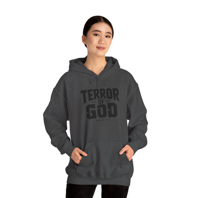 Terror Of God Genesis 33:5 Unisex Heavy Blend™ Hooded Sweatshirt, Black Design