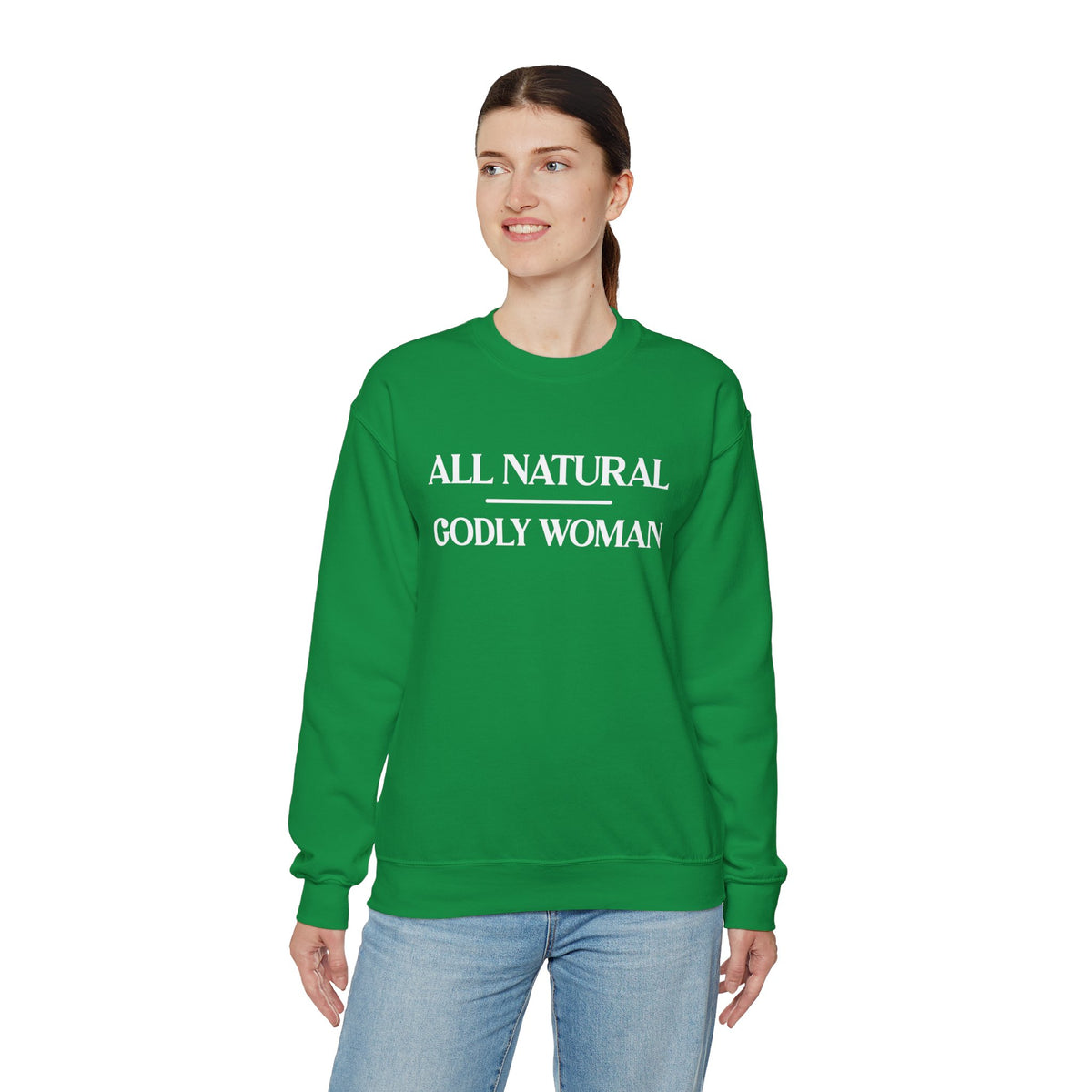 All Natural Godly Woman Heavy Blend™ Crewneck Sweatshirt