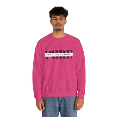 Pure Innocent Finds Unisex Heavy Blend™ Crewneck Sweatshirt, Black