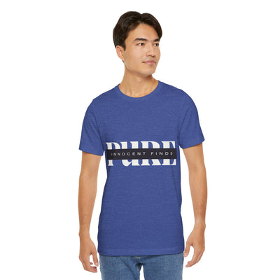 Pure Innocent Finds Unisex Jersey Short Sleeve Tee, White Design