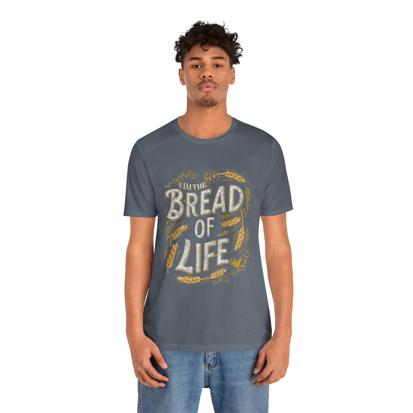 Bread of Life Unisex Jersey Short Sleeve Tee, Aesthetic Design