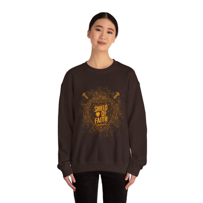 Shield Of Faith Unisex Heavy Blend™ Crewneck Sweatshirt, Dot Design