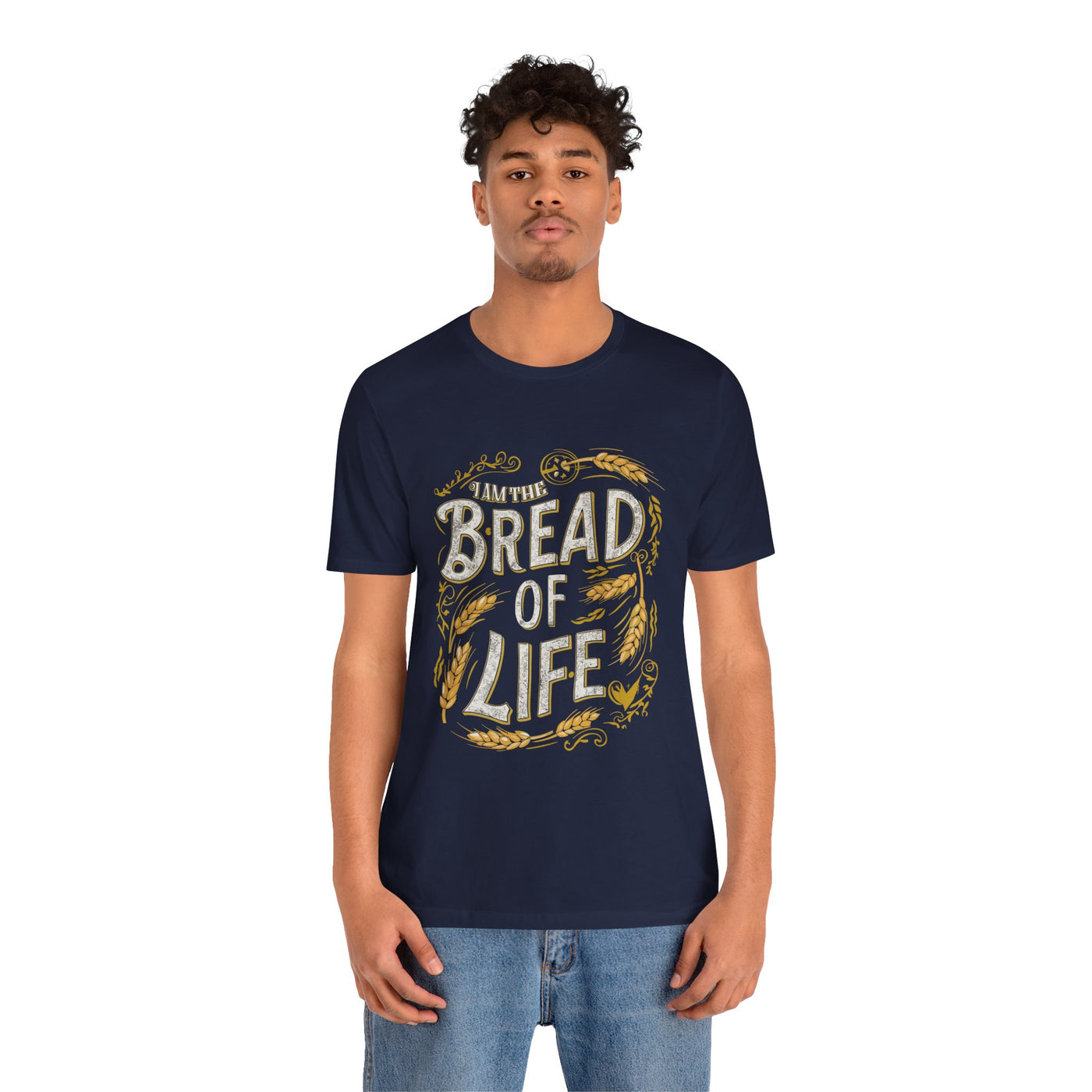 Bread of Life Unisex Jersey Short Sleeve Tee, Aesthetic Design