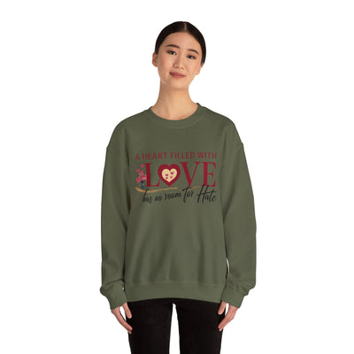 A Heart Filled With Love Unisex Heavy Blend™ Crewneck Sweatshirt
