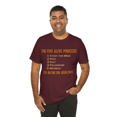 Five Alive Process Text Based Unisex Jersey Short Sleeve Tee
