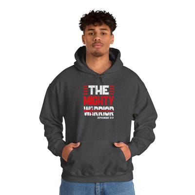 The Mighty Warrior Zephaniah 3:17 Unisex Heavy Blend™ Hooded Sweatshirt