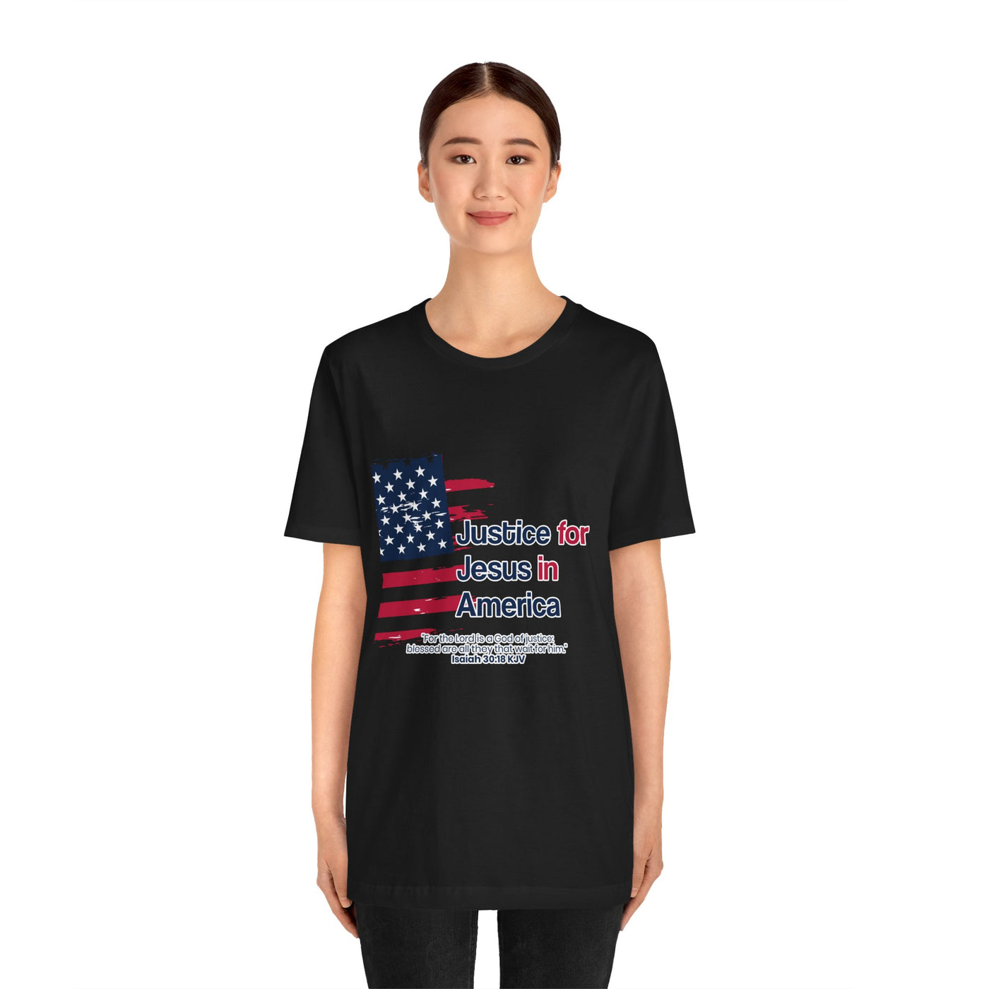 Justice For Jesus In America Unisex Jersey Short Sleeve Tee