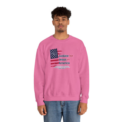 Justice For Jesus In America Unisex Heavy Blend™ Crewneck Sweatshirt