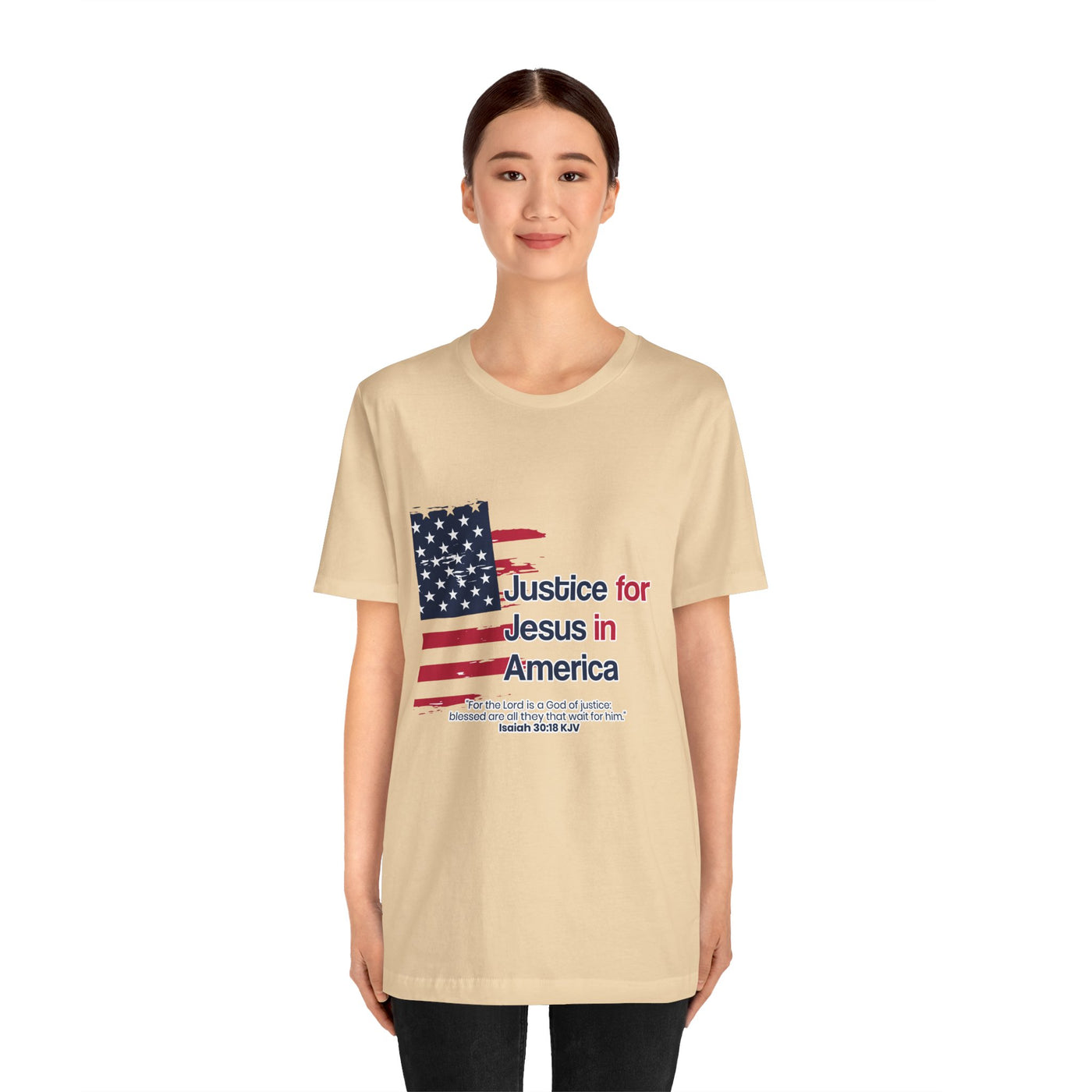 Justice For Jesus In America Unisex Jersey Short Sleeve Tee