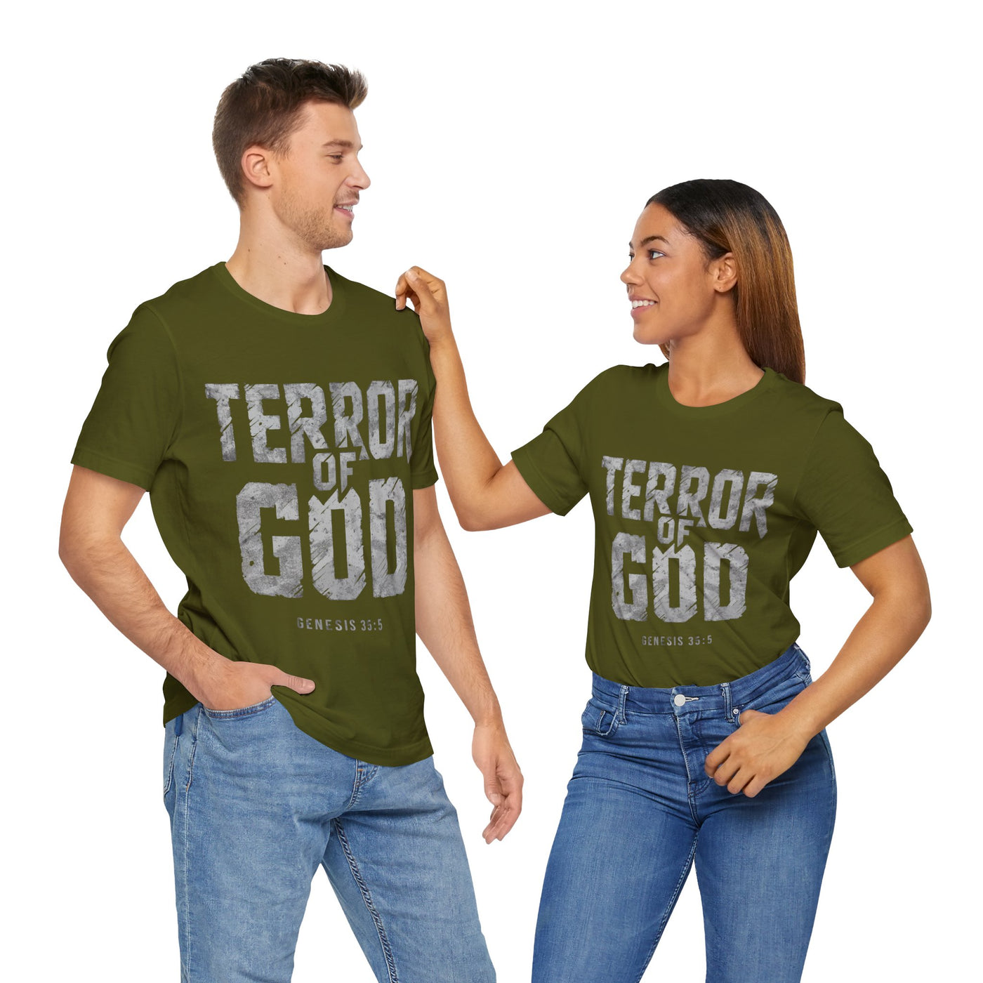Terror Of God Genesis 35:5 Unisex Jersey Short Sleeve Tee