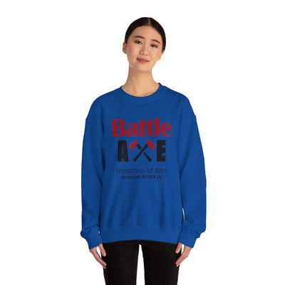 Battle Axe Weapons Of War Unisex Heavy Blend™ Crewneck Sweatshirt