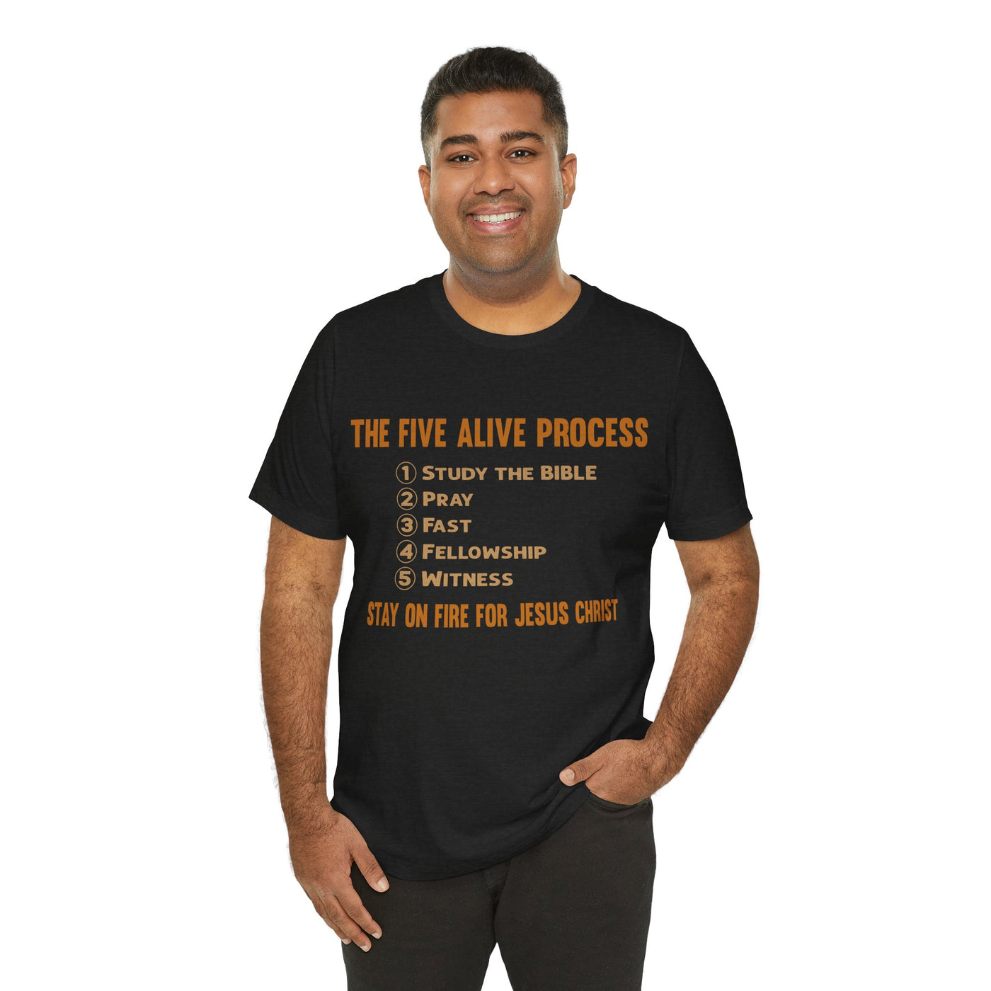Five Alive Process Text Based Unisex Jersey Short Sleeve Tee