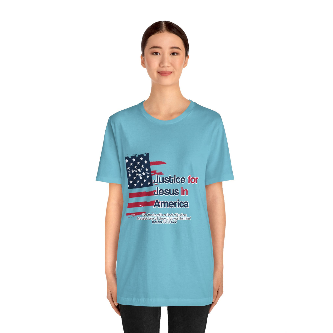 Justice For Jesus In America Unisex Jersey Short Sleeve Tee