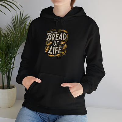 Bread Of Life Unisex Heavy Blend™ Hooded Sweatshirt, Aesthetic Design