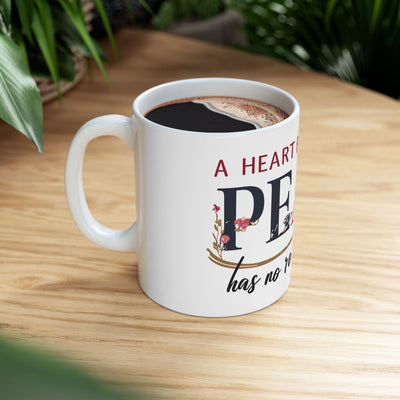 A Heart Filled With Peace Ceramic Mug, (11oz, 15oz)