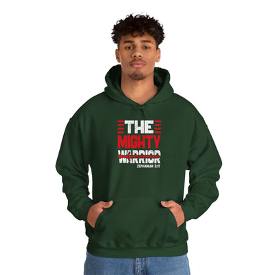 The Mighty Warrior Zephaniah 3:17 Unisex Heavy Blend™ Hooded Sweatshirt
