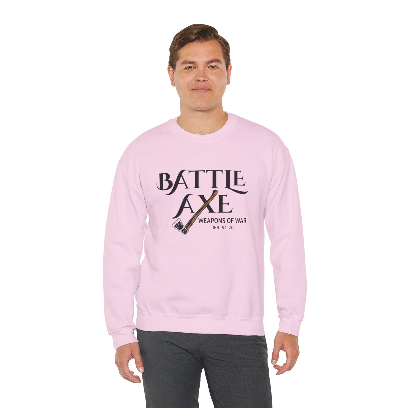 Battle Axe Jeremiah 51:20 Unisex Heavy Blend™ Crewneck Sweatshirt