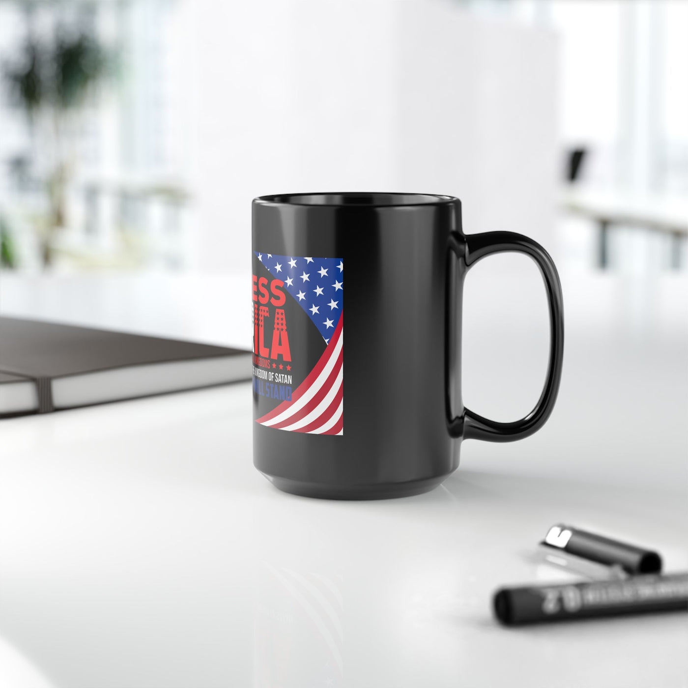Redress America Black Mug (11oz, 15oz), American Flags
