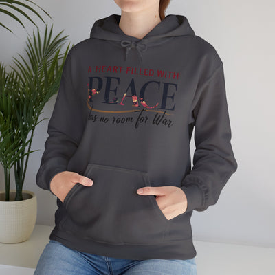 A Heart Filled With Peace Unisex Heavy Blend™ Hooded Sweatshirt