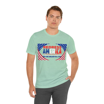 Redress America Unisex Jersey Short Sleeve Tee, American Flags