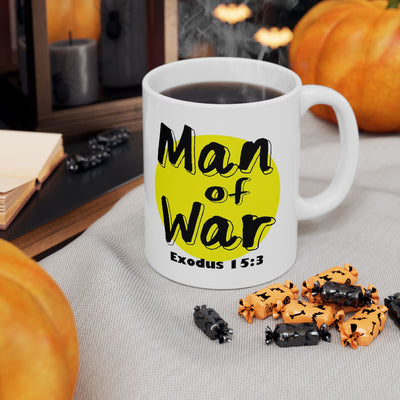 Man Of War Ceramic Mug, (11oz, 15oz), Graphic Design