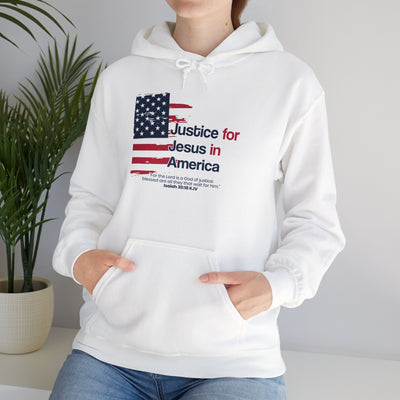Justice For Jesus In America Unisex Heavy Blend™ Hooded Sweatshirt