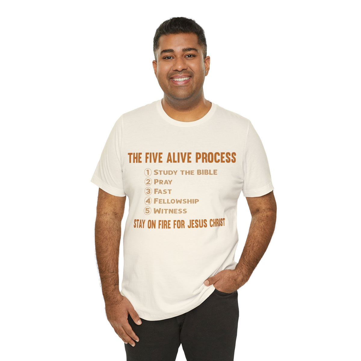 Five Alive Process Text Based Unisex Jersey Short Sleeve Tee