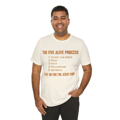 Five Alive Process Text Based Unisex Jersey Short Sleeve Tee