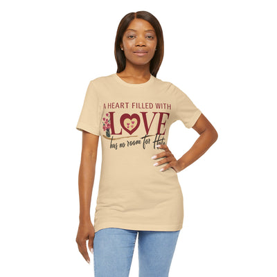 A Heart Filled With Love Unisex Jersey Short Sleeve Tee