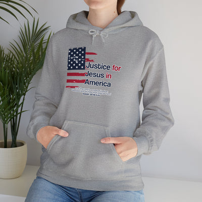 Justice For Jesus In America Unisex Heavy Blend™ Hooded Sweatshirt