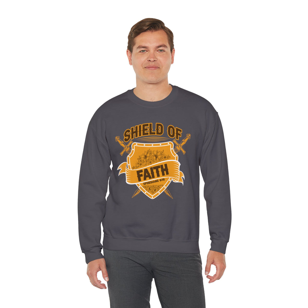 Shield Of Faith Unisex Heavy Blend™ Crewneck Sweatshirt